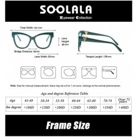 Oval Womens Butterfly Frame Reading Glasses w/Shiny Rhinestones - Molv - CV18ZSKD7DT $26.93