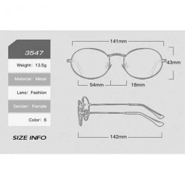 Oval 2019 Women's Fine Frame Oval Mirror Metal Sunglasses Retro Brand Designer Polarized Sunglasses UV400 - Gold Black - CY19...