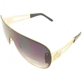 Cat Eye Cat Eye Frameless Sunglasses Vintage Mirrored Womens UV 400 - Grey Mirrored - CL18EOLXLXO $24.39