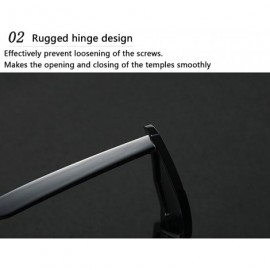 Wayfarer Vintage Retro Man Ladies Sunglasses with UV 400 Protection and Glasses Case - Black - C818G7ZLME8 $8.77