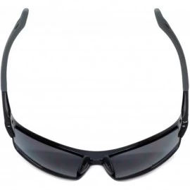 Rimless 472BF Polarized Bi-Focal Sport Reading Sunglasses in Black or Tortoise - Black / Grey Lens - CF110I51SS7 $84.56
