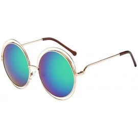 Sport Unisex Fashion Sunglasses Sports Sunglasses Stylish Retro Vintage Round Frame UV Glasses Sunglasses - H - CY193XE8IH7 $...