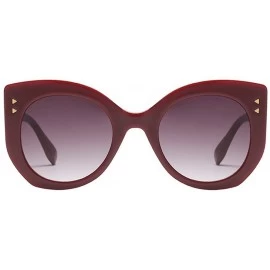 Oversized Fashion Cat Eye Sunglasses for Women Retro Oversized Square Sunglasses - A - CS190HXOSQR $9.74