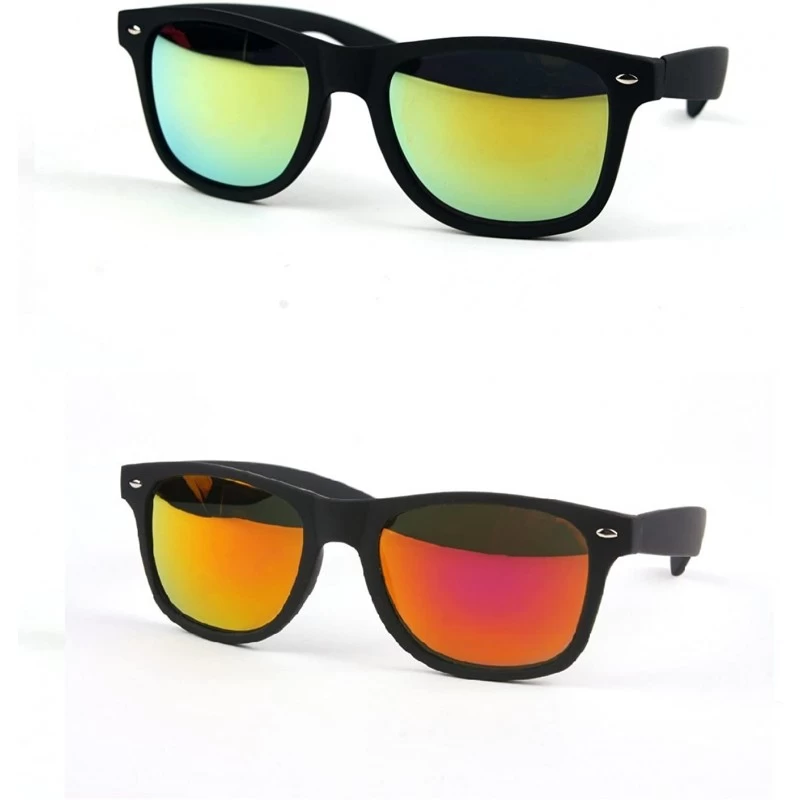 Wayfarer Wayfarer Rubber Coated Soft Feel Spring Hinge Sunglasses P714 - C511Y57TIYP $12.44