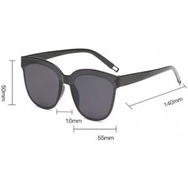Oval UV Protection Sunglasses for Women Men Full rim frame Square Acrylic Lens and Frame Sunglass - J - C8190347OGC $8.56