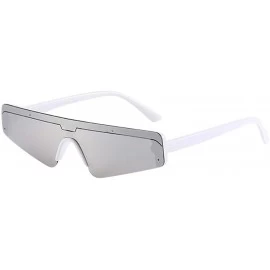 Goggle Unisex One Piece Vintage Eye Sunglasses Retro Eyewear Fashion Radiation Protection - Gray - C818NKMI87Z $20.74