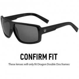 Sport Polarized Replacement Lenses for Dragon Double Dos Sunglasses - Multiple Options - Black - CI12CCLA5Y1 $59.61