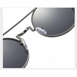 Rimless Steampunk Sunglasses Unisex-Modern Fashion Shade Glasses-Round Metal Frame - E - C3190ECNH2A $33.54
