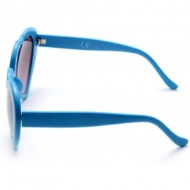 Aviator 6 Neon Colors Heart Shape Party Favors Sunglasses - Multi Packs - 6-pack Blue - CB183LNDE5L $11.47