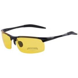 Goggle Driving Glasses Polarized Sunglasses - Black Frame77 - CR18C507T05 $48.42