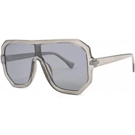 Goggle Sunglasses Women Oversize Flat Top Retro Square Sun Glasses Vintage 2019 Er Female Luxury Oculos UV400 - C4 - CY198AHY...