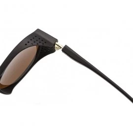 Shield Street Stylish Vintage Aviator Shade Sunglasses Glasses For Unisex Adults - Brown - C8196OM365X $8.93