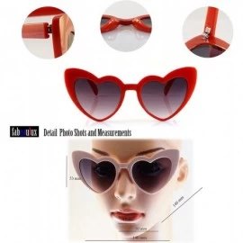 Cat Eye Iconic Celebrity Heart Cat-Eye Smoke Lens Sunglasses A059 - Pink - C71898GKGDT $9.24
