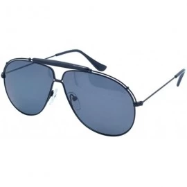 Aviator Premium Military Style Classic Aviator Sunglasses- Polarized- 400% UV protection - Black - CH18CSLLWNL $34.83