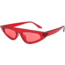 Rimless Stylish Sunglasses for Men Women 100% UV protectionPolarized Sunglasses - Wine Red - CM18S8LMCCE $6.53