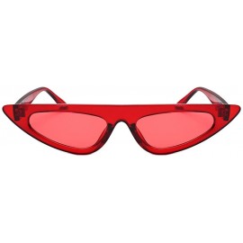 Rimless Stylish Sunglasses for Men Women 100% UV protectionPolarized Sunglasses - Wine Red - CM18S8LMCCE $6.53
