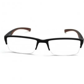 Rimless 6904 SECOND GENERATION Semi-Rimless Flexie Reading Glasses NEW - A3 Brown - C218WYD40SG $17.40