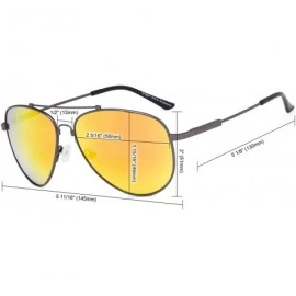 Rectangular Bifocal Sunglasses - Polit Style Reading Sunglass with Memory Bridge and Arm - Silver Frame Silver Mirror - CH18E...