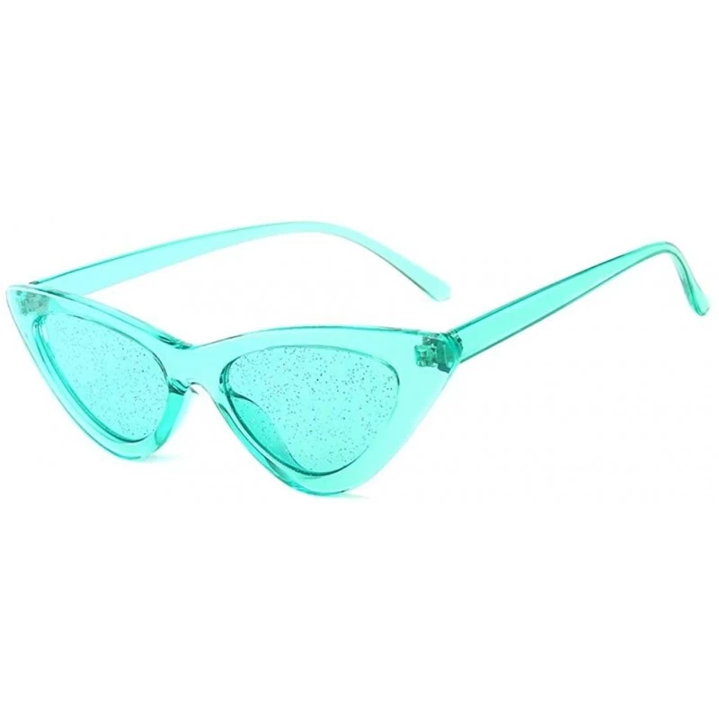 Rimless Women Cat Eye Shape Sun Glasses - Vintage Retre Sunglasses Sport Driving Outdoor Eyewear Uv Protection Eyeglasses - C...