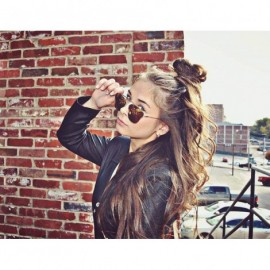 Square Ladies Metal Cat Eye Heart Round Integral Sunglasses Elegant De Luxe Stylish - Fan_2p_16mix - C917YDYI4M2 $16.85