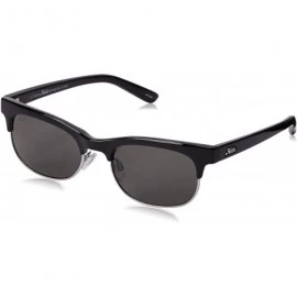 Sport Women's Hailey Polarized Round Sunglasses - Shiny Black & Shiny Silver - CM11UUPQ6PF $85.29
