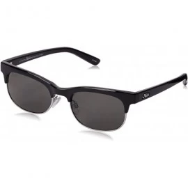 Sport Women's Hailey Polarized Round Sunglasses - Shiny Black & Shiny Silver - CM11UUPQ6PF $45.42