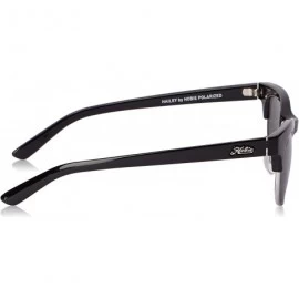 Sport Women's Hailey Polarized Round Sunglasses - Shiny Black & Shiny Silver - CM11UUPQ6PF $45.42