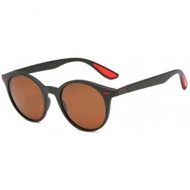 Square Outdoor Polarized Men Sunglasses Luxury Round Rivet Women Sun Glasses Mens Driving Sunglass Womens - Brown - CN197A2N4...
