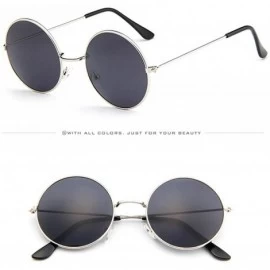 Oversized Women Men Round Sunglasses Classic Oversize JoplHippie Eyewear Unisex Circle Lens Sunglasses - A - CO195IGCXRH $10.90