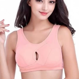 Sport Air Permeable Cooling Summer Sport Yoga Wireless Bra - E-pink - C518U8HOX45 $19.37