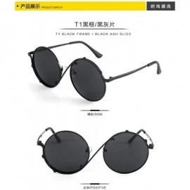 Sport New Fashion Colorful Coated Sunglasses Cute Round Frame Children Sunglasses - CK18T4O5S7Q $17.69