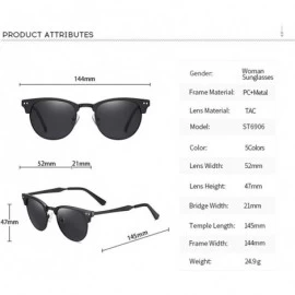 Square Polarized Sunglasses Lighter Design Square Frame 100% UV400 Protection Vintage Driving Men Women Classic Retro - CX198...