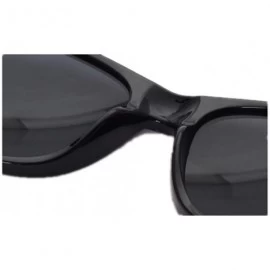 Goggle Classic 80's Vintage Style Design Polarized Sunglasses - Black - CQ12DZL49L3 $11.66
