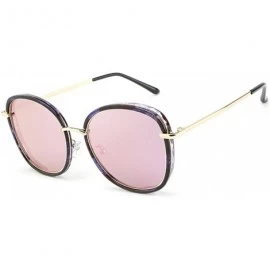 Oval Women's Polarized Sunglasses Fashion Beach Glasses UV 400 Protection - Purple - CU18GIMI9LR $15.02