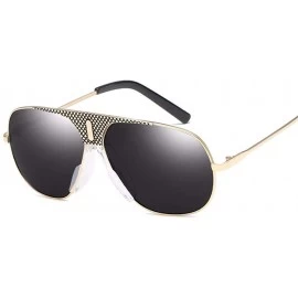 Aviator European and American Men's Sunglasses Retro Wind Pilot Toad Sunglasses - G - CA18QCI4KI3 $55.16
