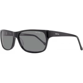 Sport Forza Large Sport Sunglasses with Polarized Lenses (Frame Shiny Black Lens Smoke Polarized- 63 mm) - CP126OAF1YZ $38.52