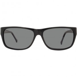 Sport Forza Large Sport Sunglasses with Polarized Lenses (Frame Shiny Black Lens Smoke Polarized- 63 mm) - CP126OAF1YZ $38.52