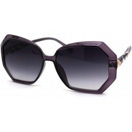 Butterfly Womens Classic 90s Chic Butterfly Plastic Sunglasses - Purple Smoke - CT18ZWQ23Z7 $23.97