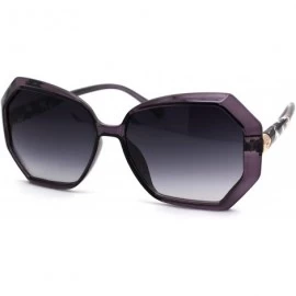 Butterfly Womens Classic 90s Chic Butterfly Plastic Sunglasses - Purple Smoke - CT18ZWQ23Z7 $22.43
