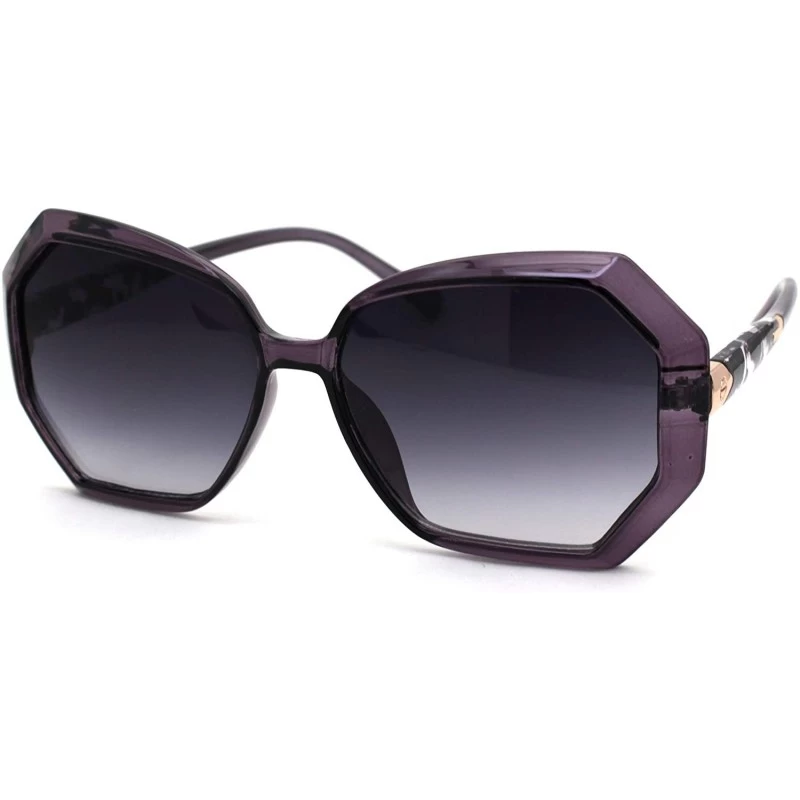 Butterfly Womens Classic 90s Chic Butterfly Plastic Sunglasses - Purple Smoke - CT18ZWQ23Z7 $22.43