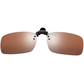 Goggle Polarized Clip-on Sunglasses for Women Men Prescription Anti-Glare Driving Glasses Outdoor Eyewear - Coffee - CA18UUQ8...