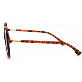 Butterfly Womens Mod Rectangular Oversize Butterfly Sunglasses - Tortoise Brown - C518Z0D3KY7 $12.62