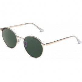Round Men & Women Sunglasses - Orbita Gold - Dark Green Nylon Hd / Before $59.95 - Now 20% Off - CT18URMNUE4 $90.70