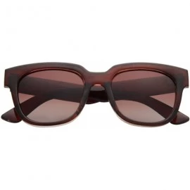 Wayfarer Designer Oversized vintage classic Women Men Sunglasses Glasses 1212 - Brown - CC12EJJFYOB $27.69