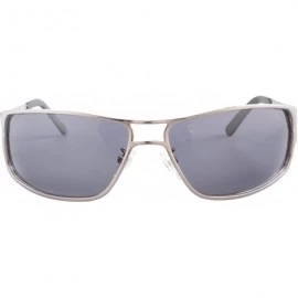 Aviator Mens Metal Sunglasses Classic Frame Polarized Sun Glasses UV400 Protection - 1081 - Silver/Grey Lens - CX189QIS6SC $1...