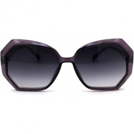 Butterfly Womens Classic 90s Chic Butterfly Plastic Sunglasses - Purple Smoke - CT18ZWQ23Z7 $27.66