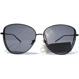 Oversized SIMPLE Oversized Cat Eye Style Fashion Sunglasses for Women - Black - CC18ZCO2MWU $22.16