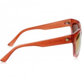 Round Women's Danger Cat Cateye Sunglasses - California Rose Ohm Champagne Chrome - CC17AZ3SAL3 $42.55
