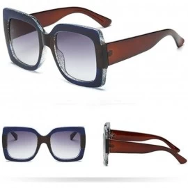 Round Retro Vintage Square Sunglasses Fashion Cat Eye Eyewear Ladies Shades - B - CY1908NLH8G $10.13