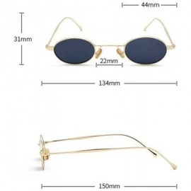 Round 2020 new trend metal personality small box marine film unisex brand designer retro sunglasses - Powder Mercury - CJ192R...